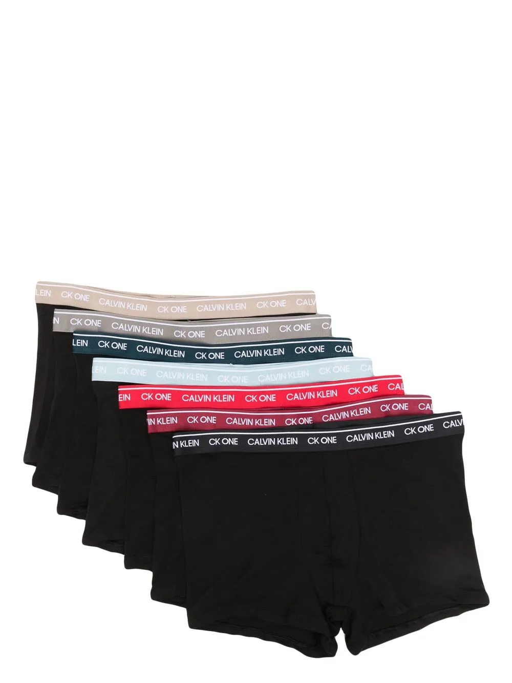 

Calvin Klein Underwear seven-pack logo-waist boxers - Black