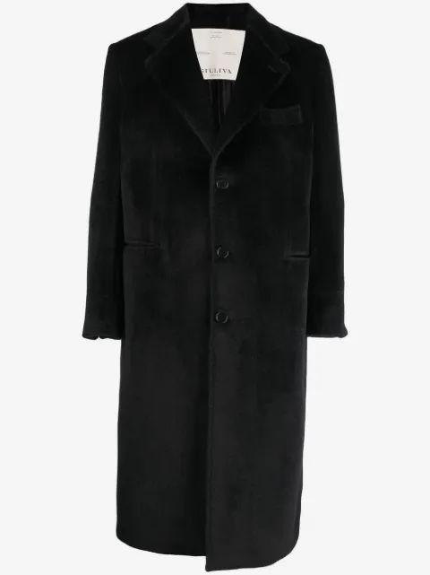 Giuliva Heritage Mark textured single-breasted coat