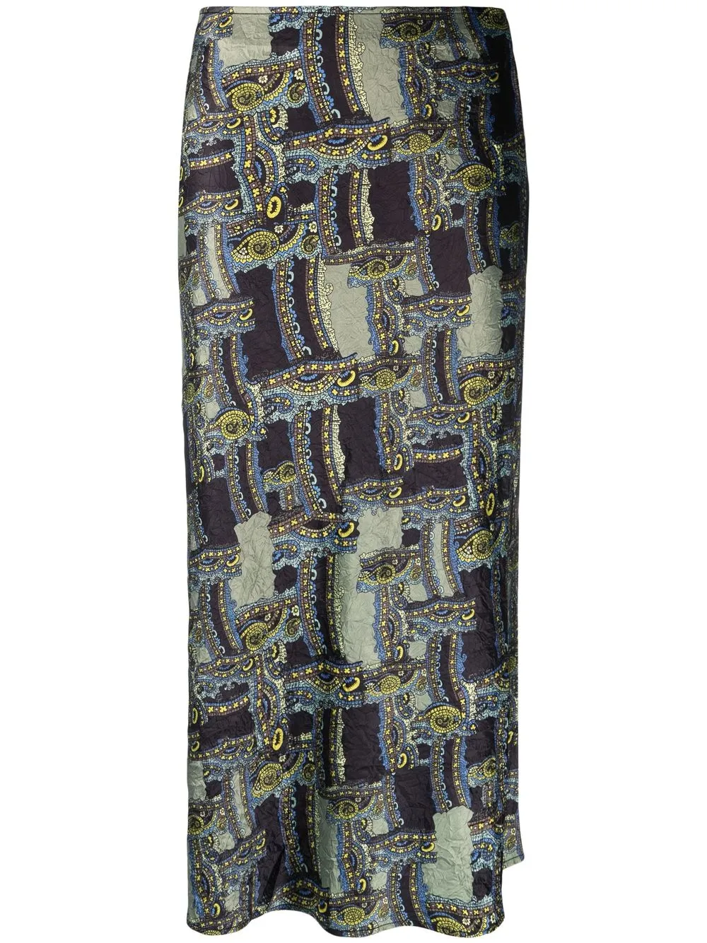 GANNI high-waisted paisley-print skirt Women