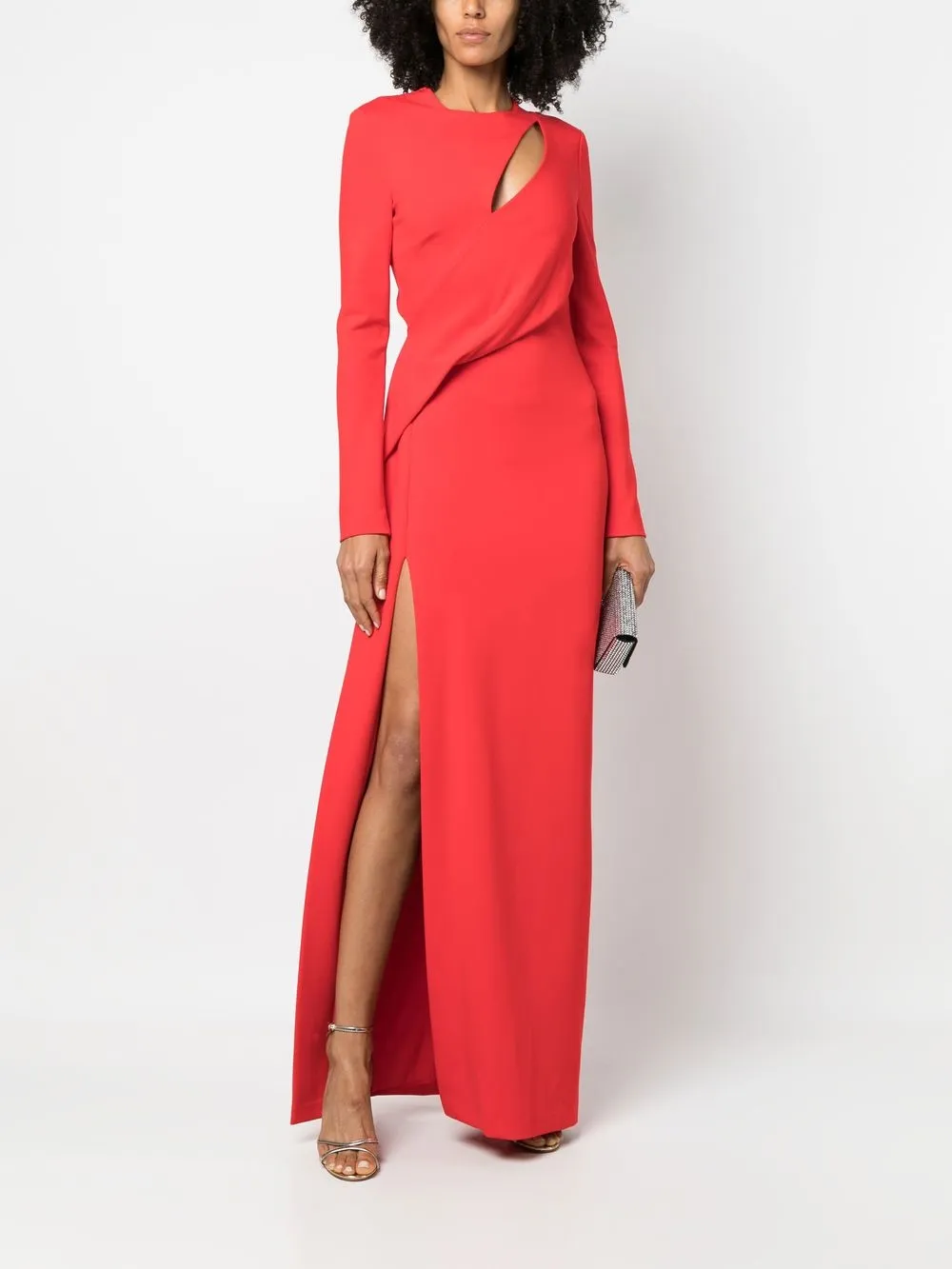 Alexander McQueen Avondjurk met uitgesneden detail - Rood
