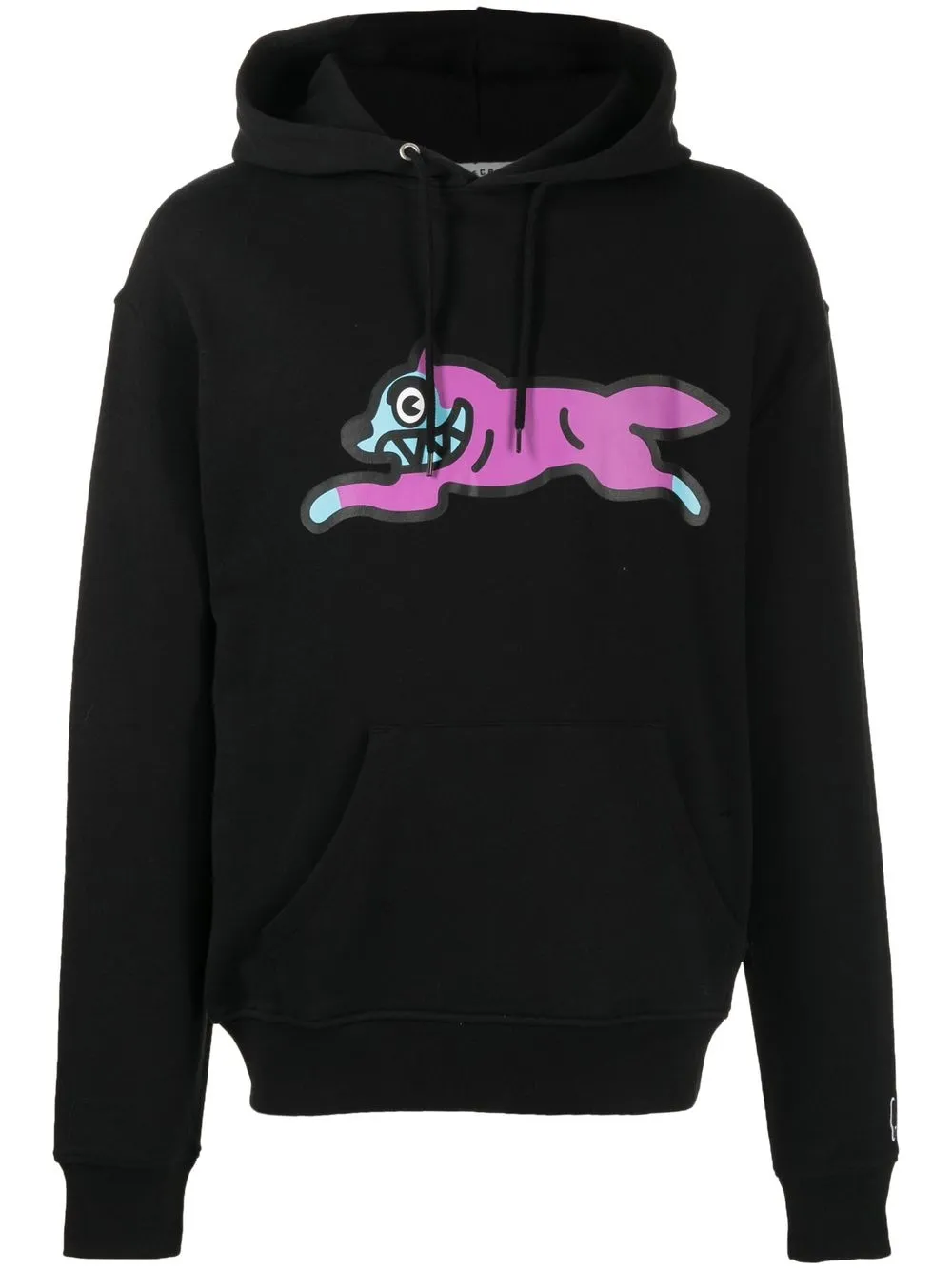 

ICECREAM graphic print drawstring hoodie - Black