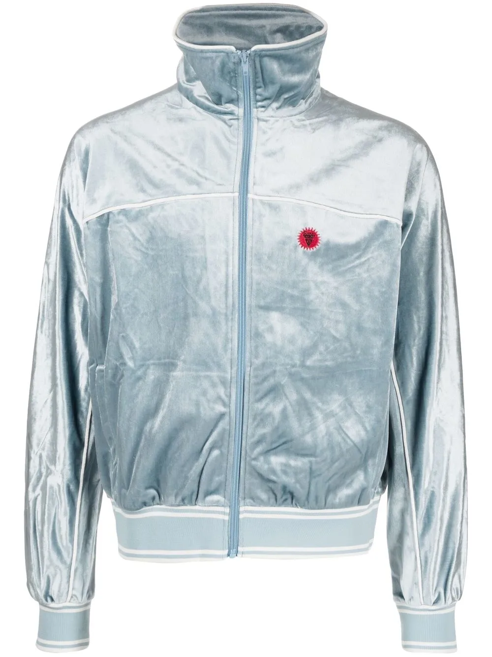 

ICECREAM crushed velvet zip-up jacket - Blue