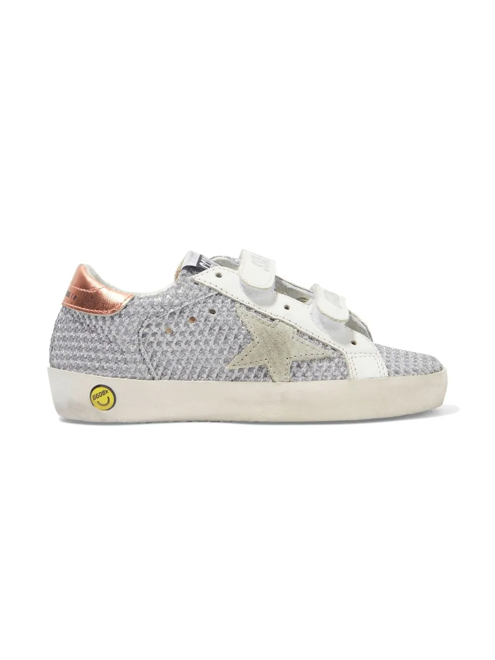 Golden Goose Kids Superstar touch-strap sneakers - Silver