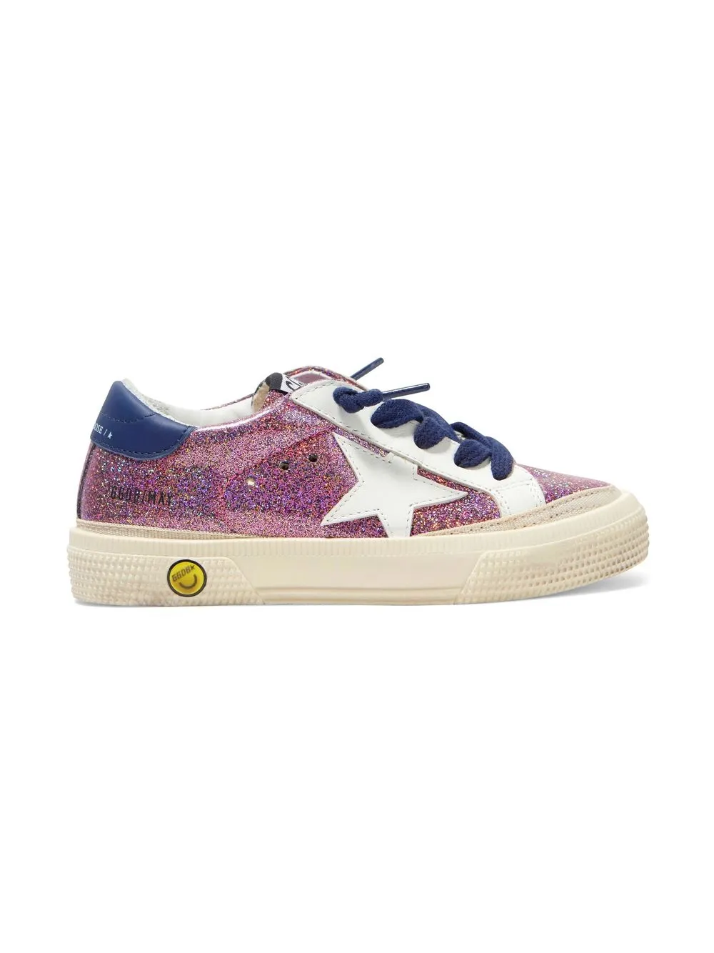 

Golden Goose Kids Superstar glitter-detail lace-up sneakers - Pink