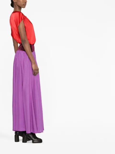 Forte Forte colour-block silk maxi dress 9672mydress - 2
