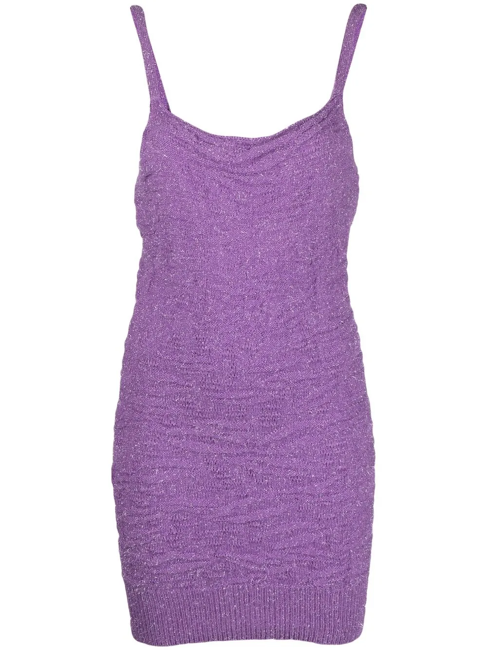 

Marco Rambaldi knitted sleeveless mini dress - Purple