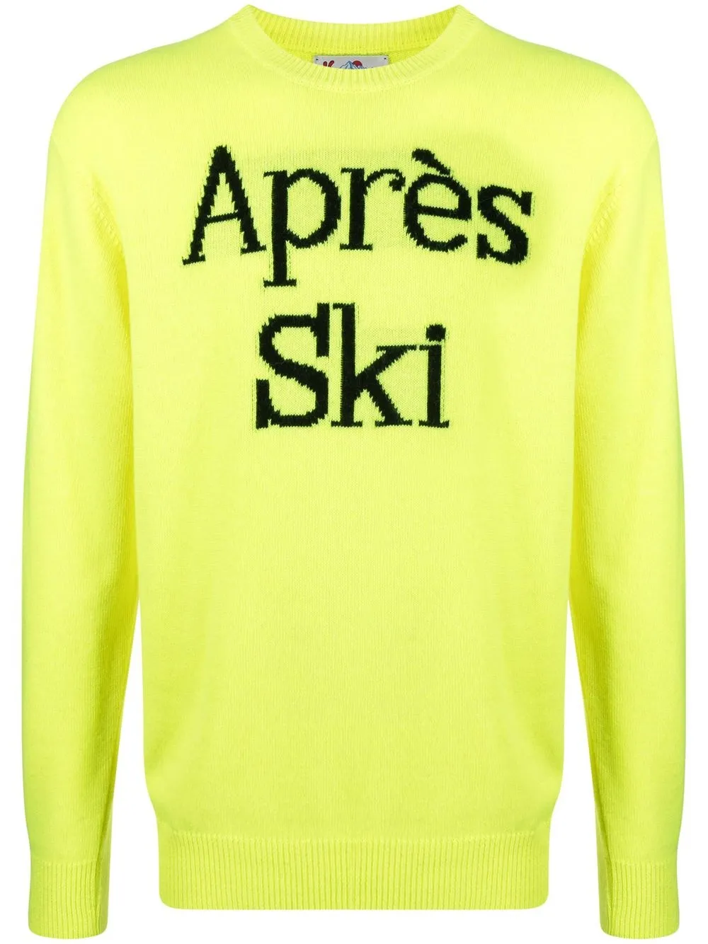 

MC2 Saint Barth slogan-intarsia knitted jumper - Yellow