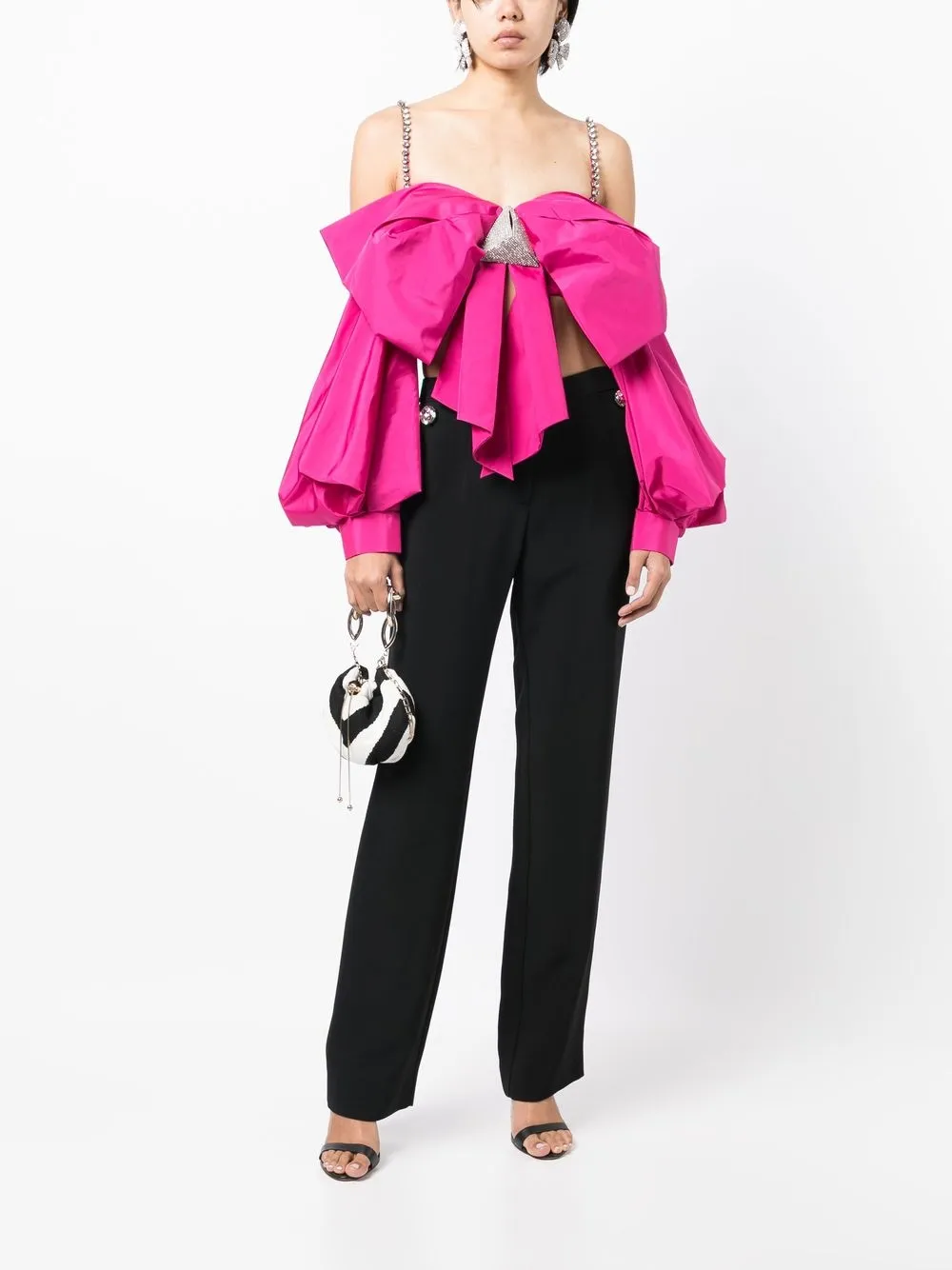 AREA Oversized top - Roze