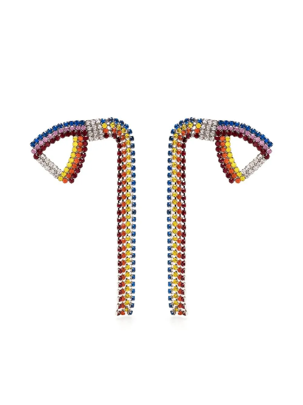 

AREA aretes con moño de cristales - Multicolor