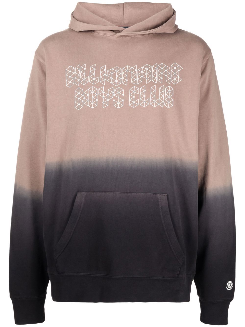 Billionaire Boys Club Logo-print Gradient Cotton-jersey Hoodie In Brown