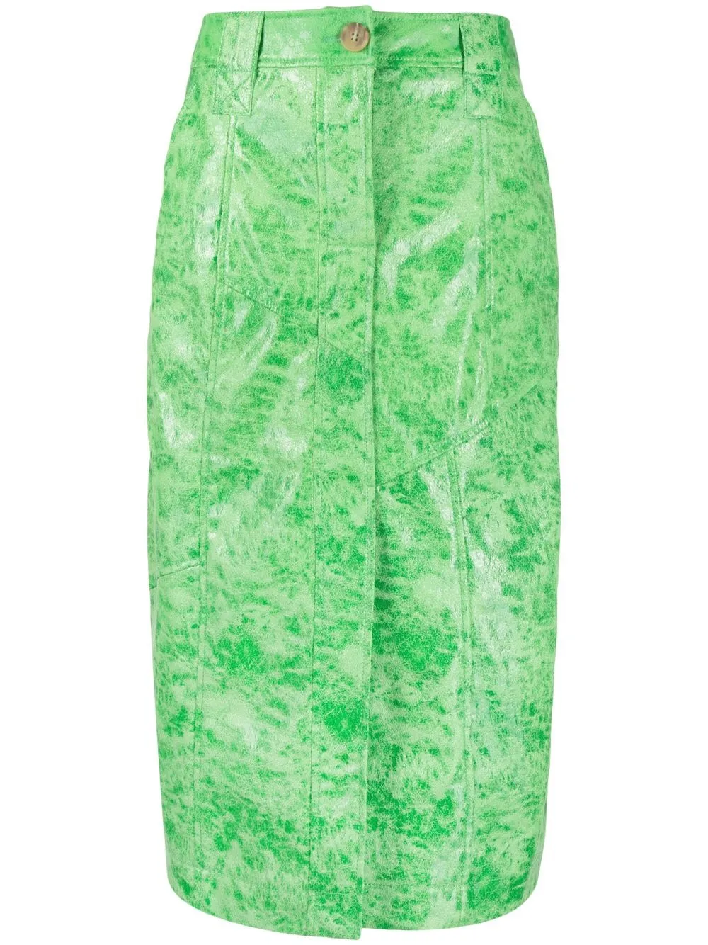 

Rejina Pyo abstract-print midi skirt - Green