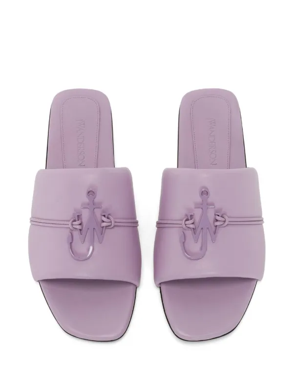 JW Anderson Anchor-logo Slide Sandals | Purple | FARFETCH BN