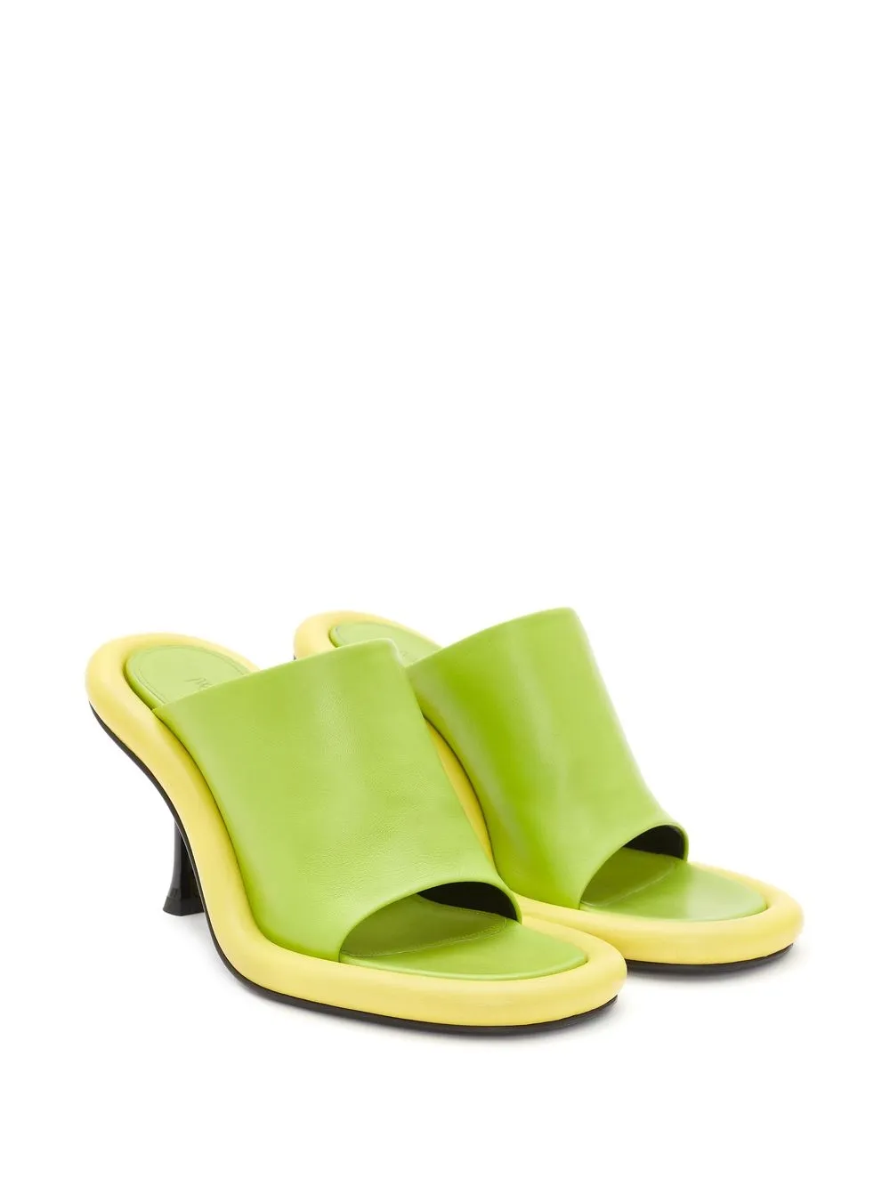 JW Anderson Bumper-Tuve leren muiltjes - Groen