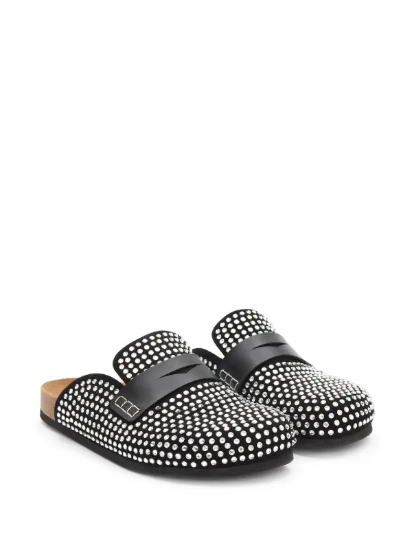 JW Anderson Diamond Rhinestone Slides Farfetch