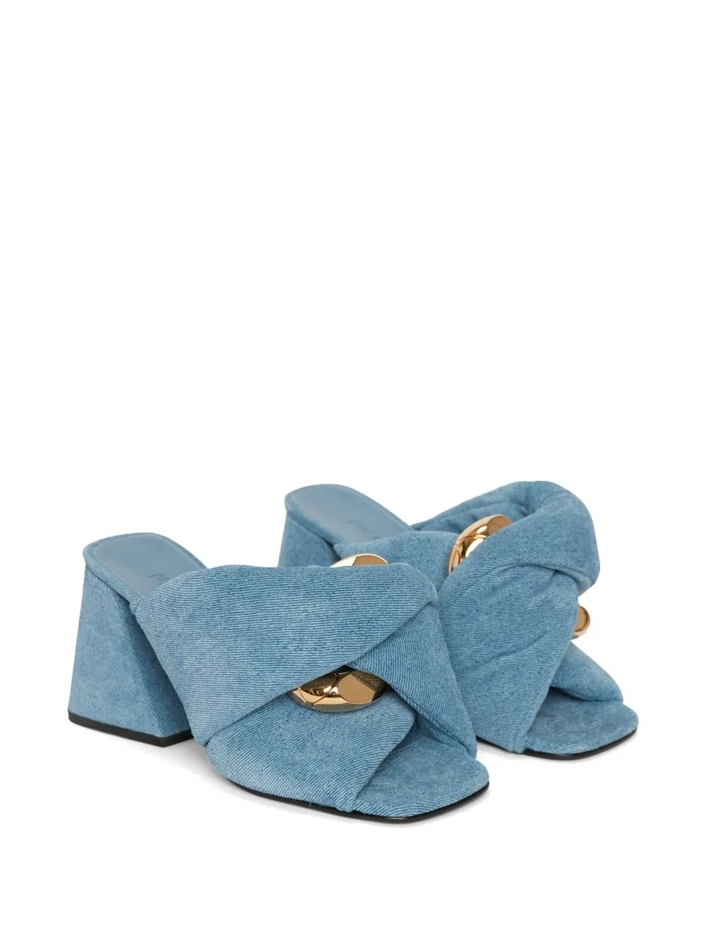Image 2 of JW Anderson Chain Twist denim mules