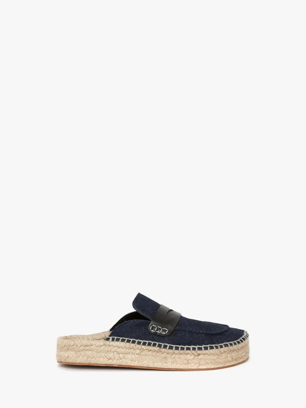 Jw Anderson Espadrille Flat Mules In Blue