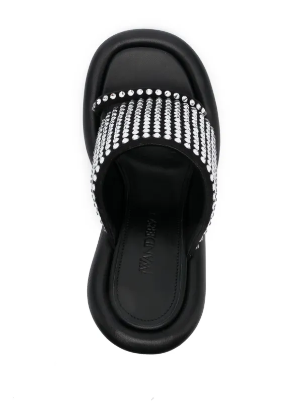 JW Anderson バンパー チューブ レザーミュール | ブラック | FARFETCH JP