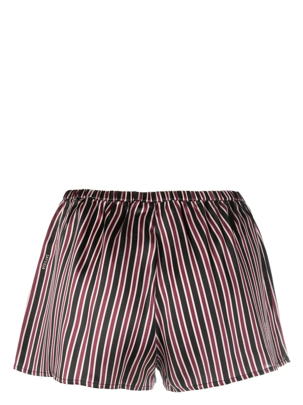 La Perla Gestreepte pyjamashorts - Zwart