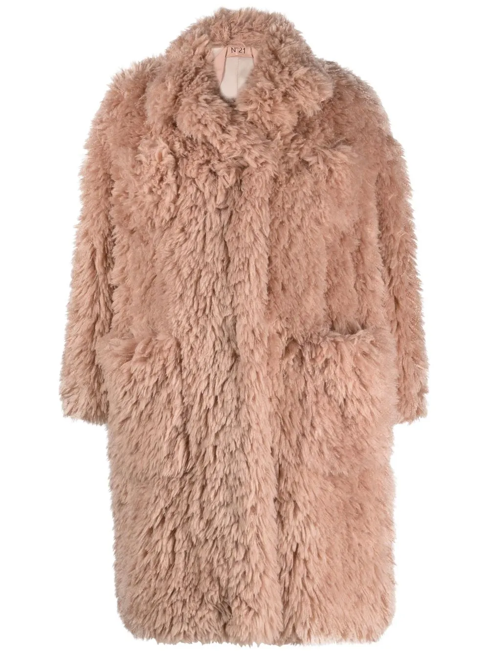 

Nº21 faux-fur oversized coat - Pink