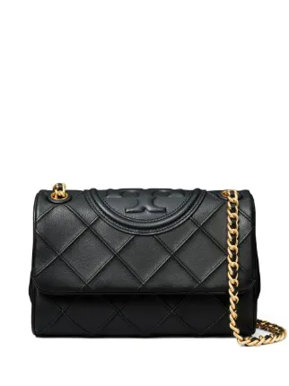 Tory Burch Fleming Soft Convertible Shoulder Bag | Black | FARFETCH CA