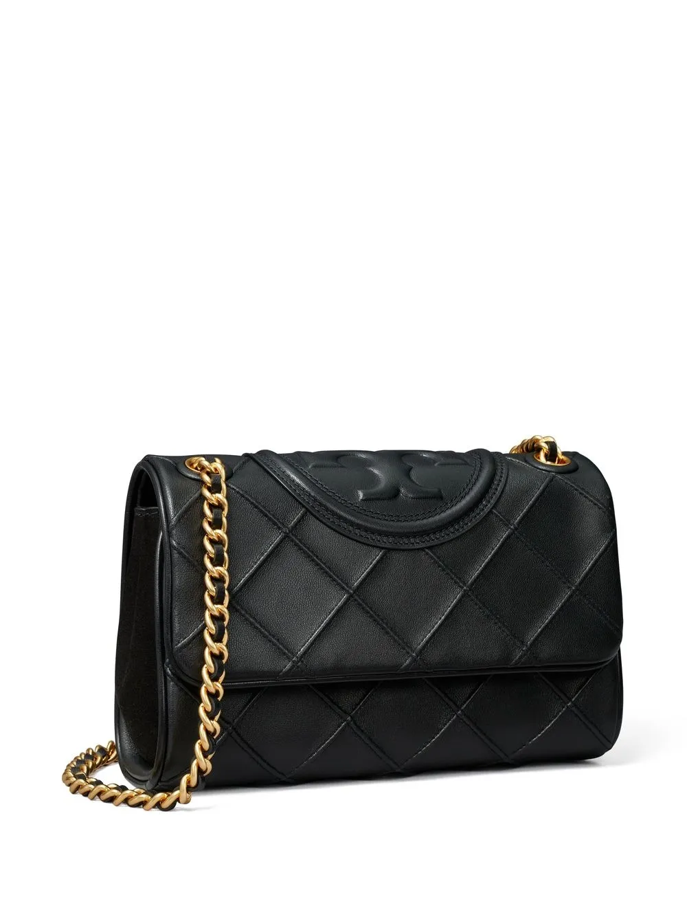 Shop Tory Burch Fleming Soft Convertible Shoulder Bag In Black