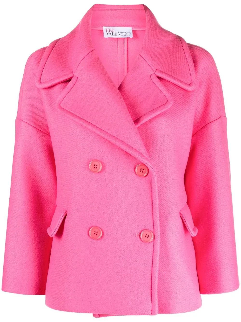 

RED Valentino drop-shoulder double-breasted jacket - Pink