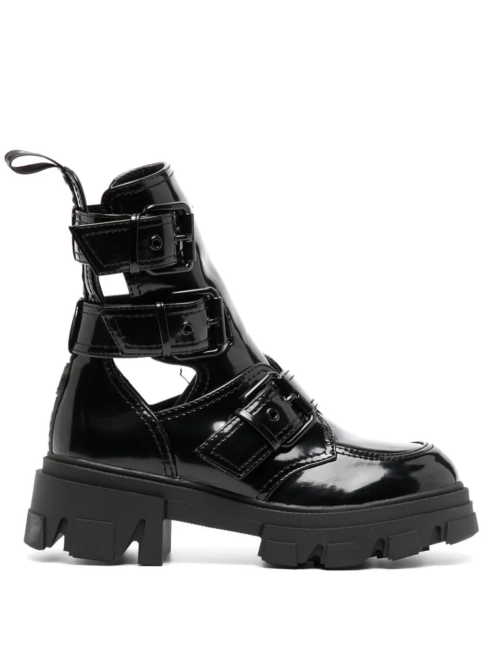 

KG Kurt Geiger Trekker buckled leather boots - Black