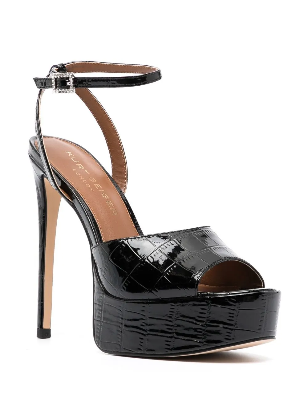 Kurt Geiger London Pierra sandalen met plateauzool - Zwart