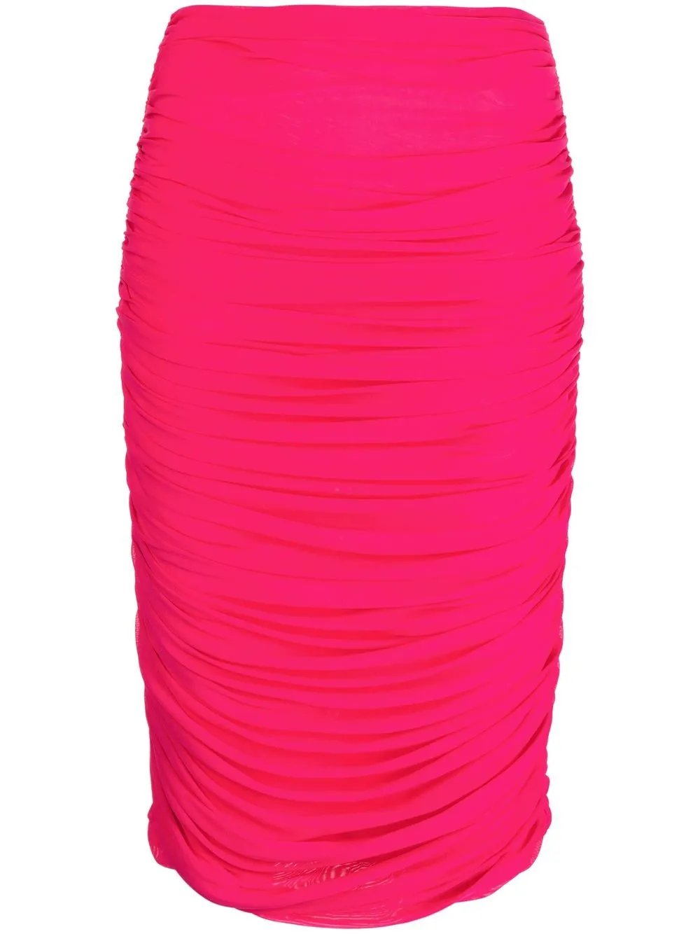 

DES PHEMMES ruched pencil skirt - Pink