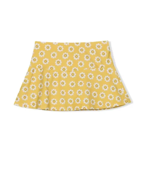 Triya Short godê com estampa de margarida