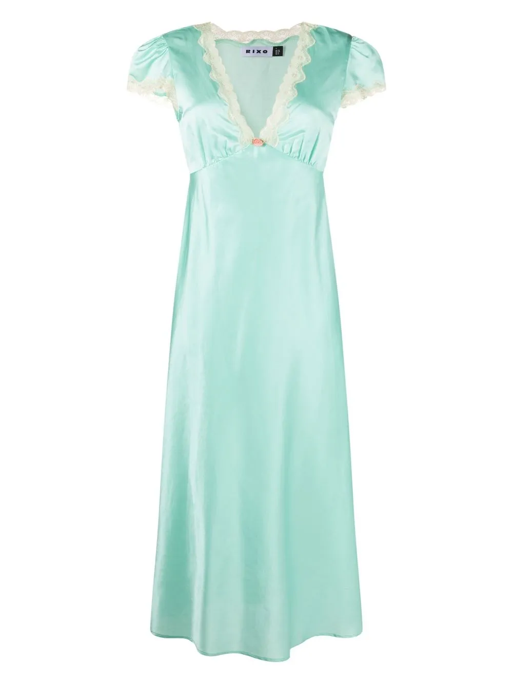 

Rixo Clarice silk-blend nightdress - Green