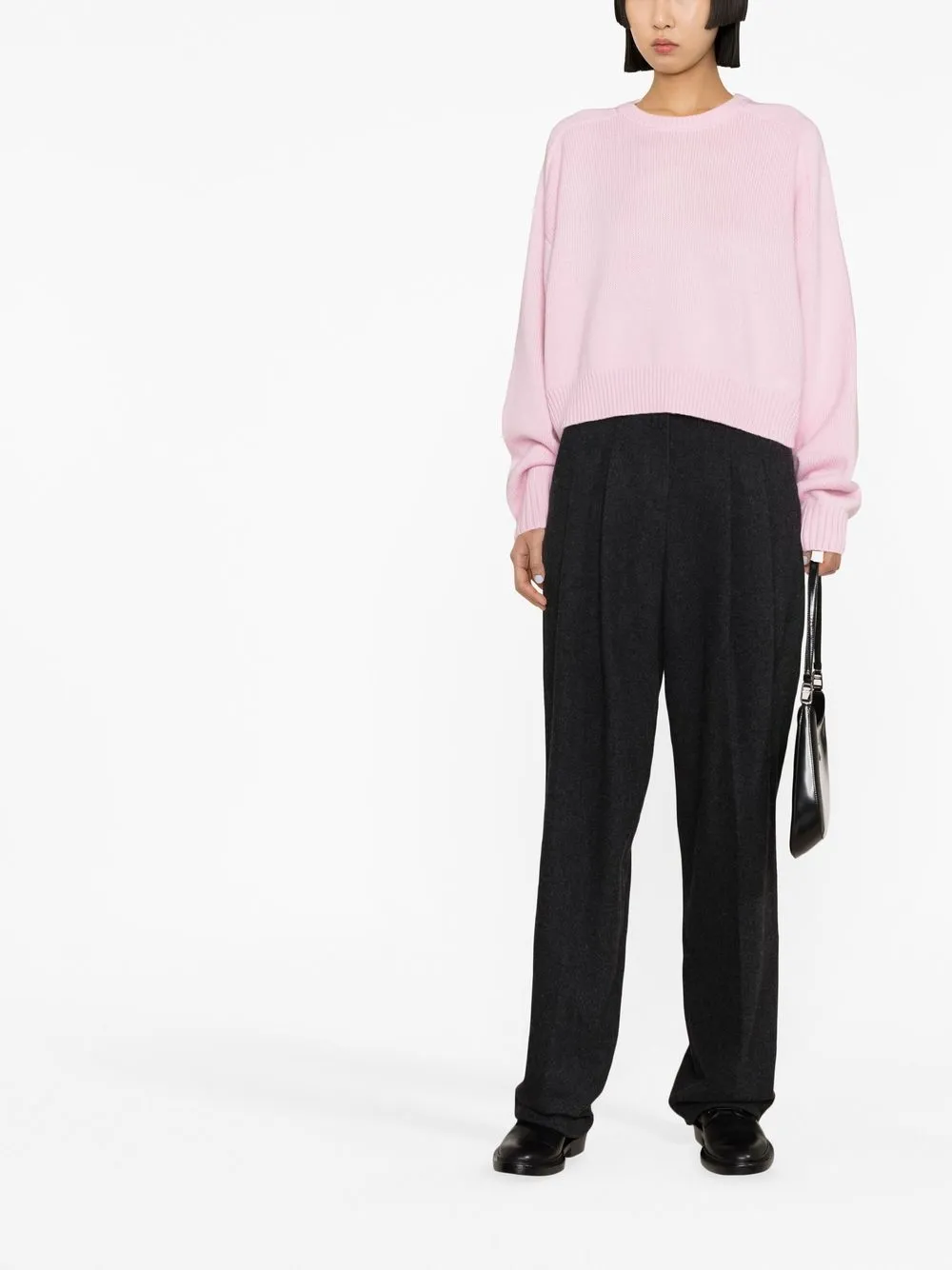 Loulou Studio Geribbelde trui - Roze