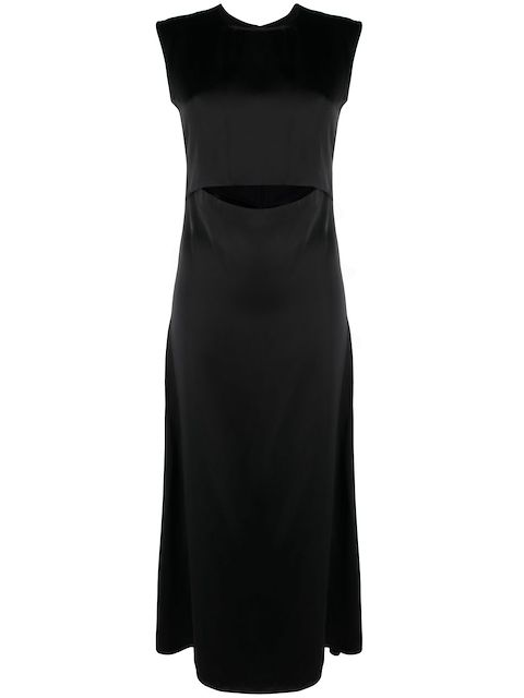 Loulou Studio Copan satin midi dress