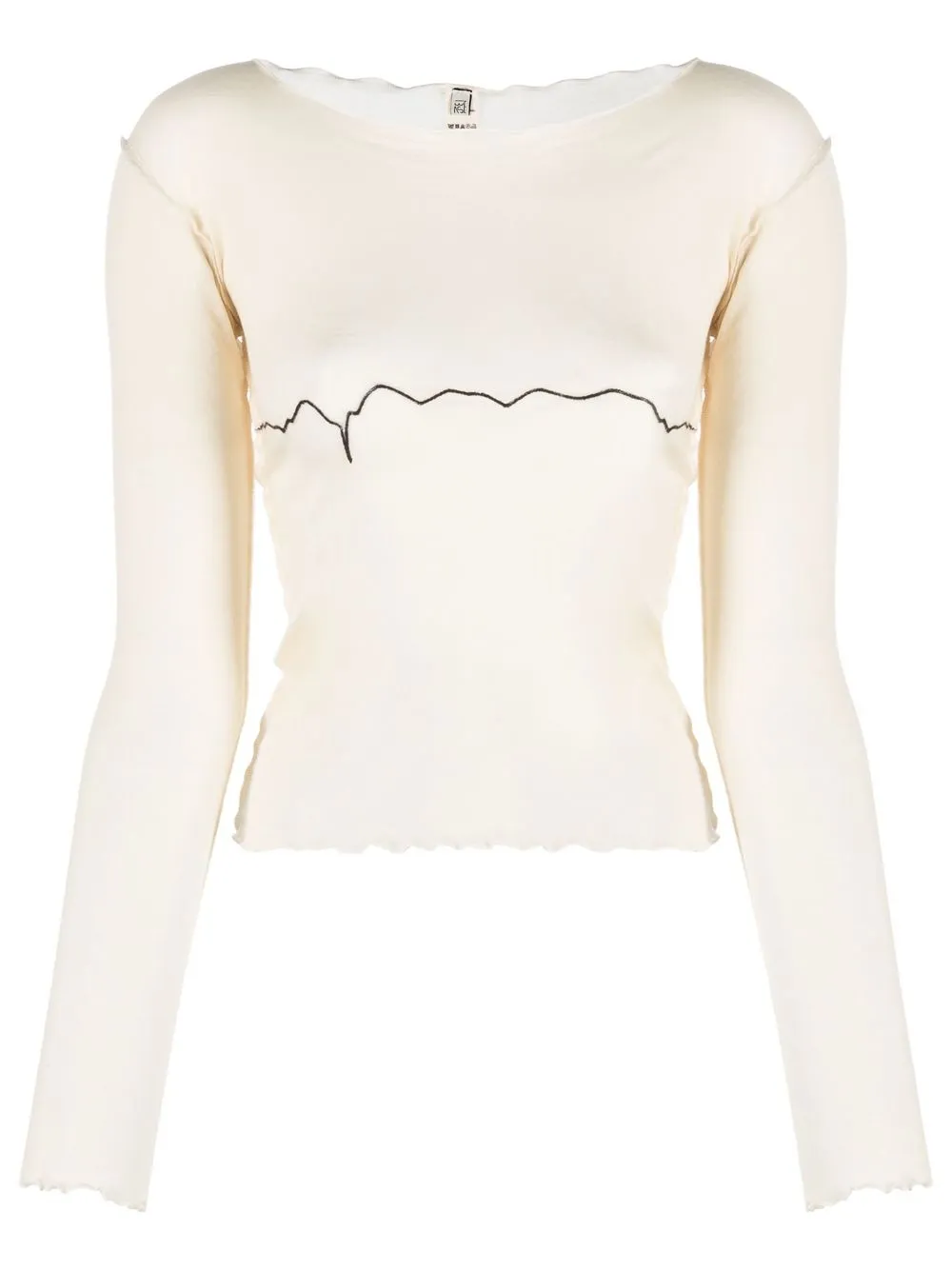

Baserange Tabby Star long-sleeve top - Neutrals