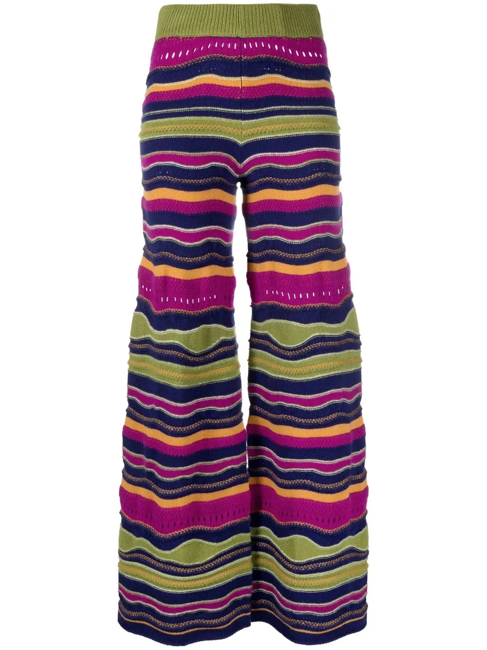 The Elder Statesman pantalones de cachemira Glitch - Rosado