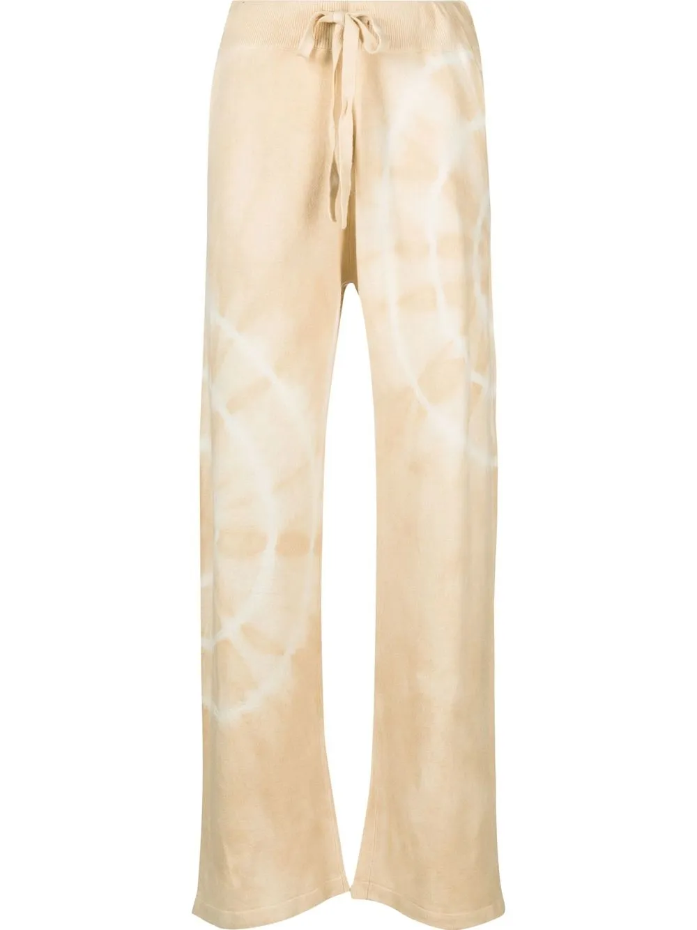 

The Elder Statesman Spiral City tie-dye print track pants - Neutrals