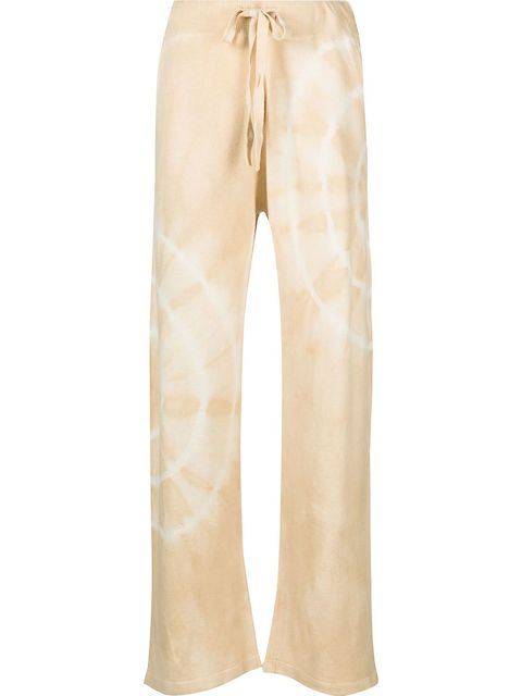 The Elder Statesman Spiral City Jogginghose mit Batikmuster