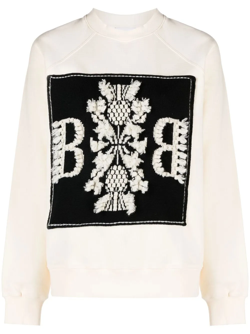 

Barrie logo-patch cotton sweatshirt - Neutrals