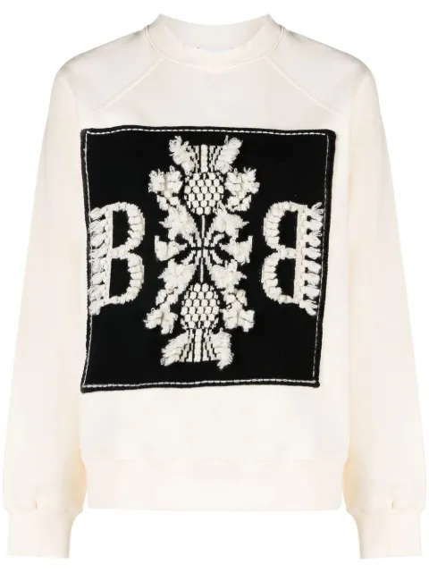 Barrie logo-patch cotton sweatshirt