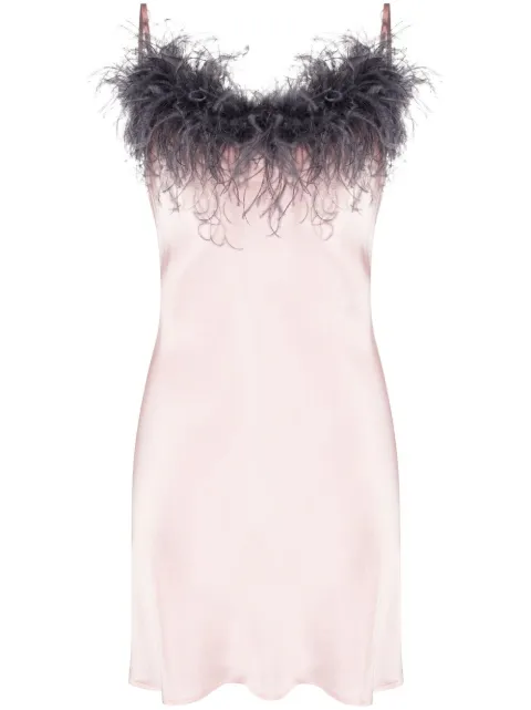 Sleeper - feather-detail nightdress