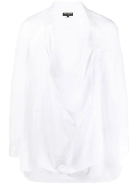 Comme des Garçons Homme Plus draped-detail cotton shirt