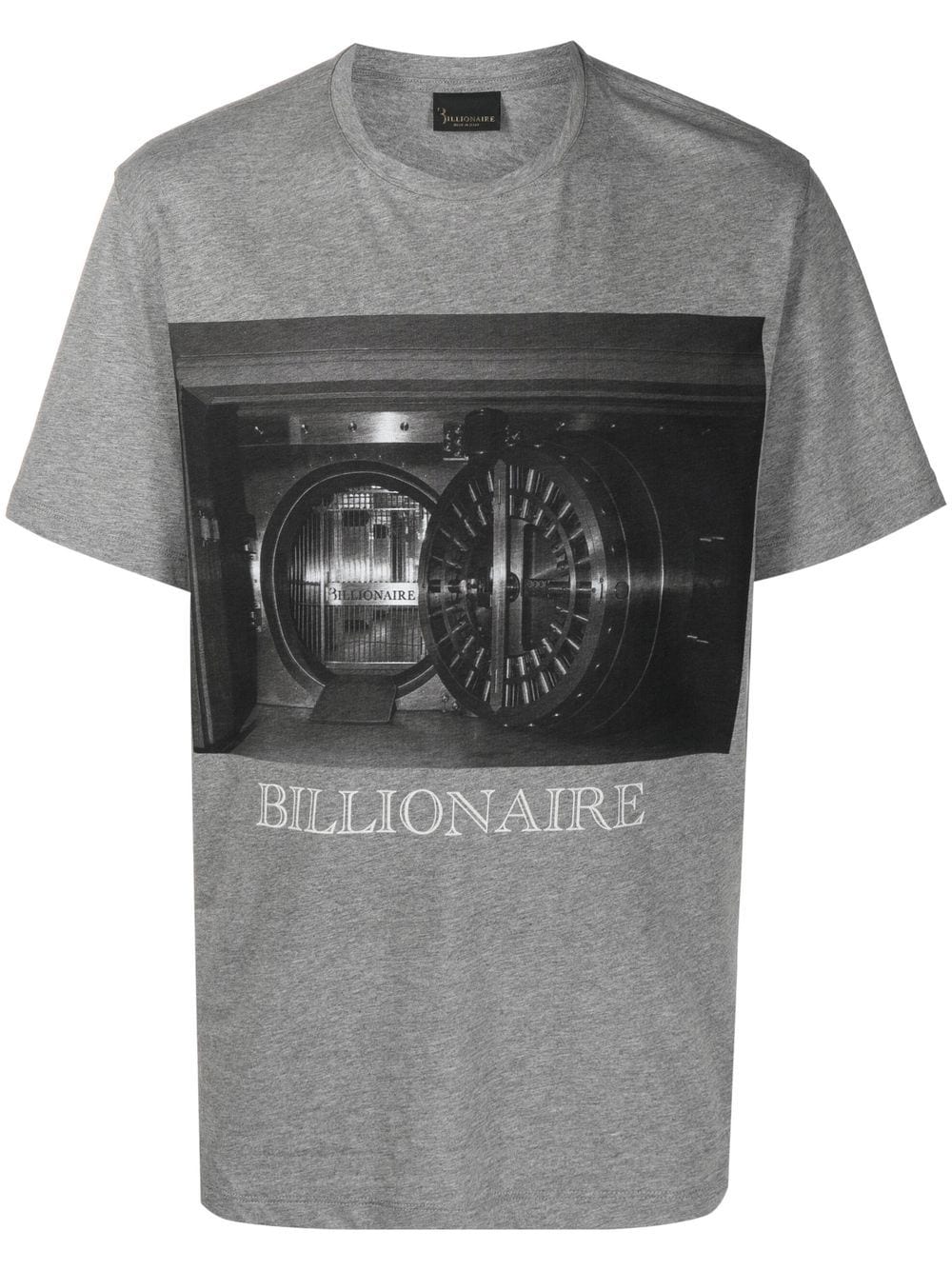 Billionaire Graphic-print Short-sleeved T-shirt In Grey