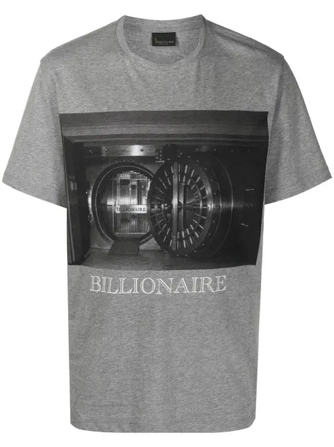 Billionaire playera manga corta con estampado gráfico