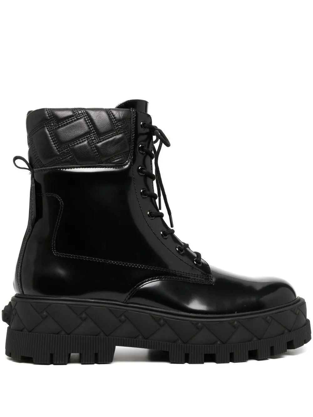 

Kurt Geiger London 60mm London lace-up leather boots - Black