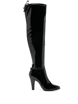 Kurt Geiger London Shoreditch Patent thigh high Boots Farfetch