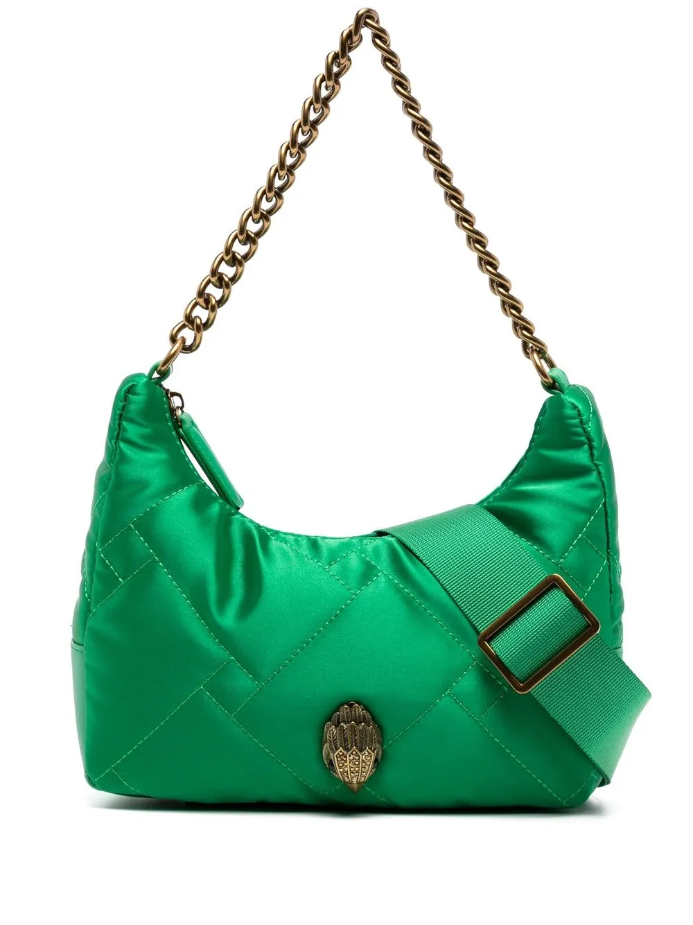 

Kurt Geiger London plaque-detail quilted shoulder bag - Green