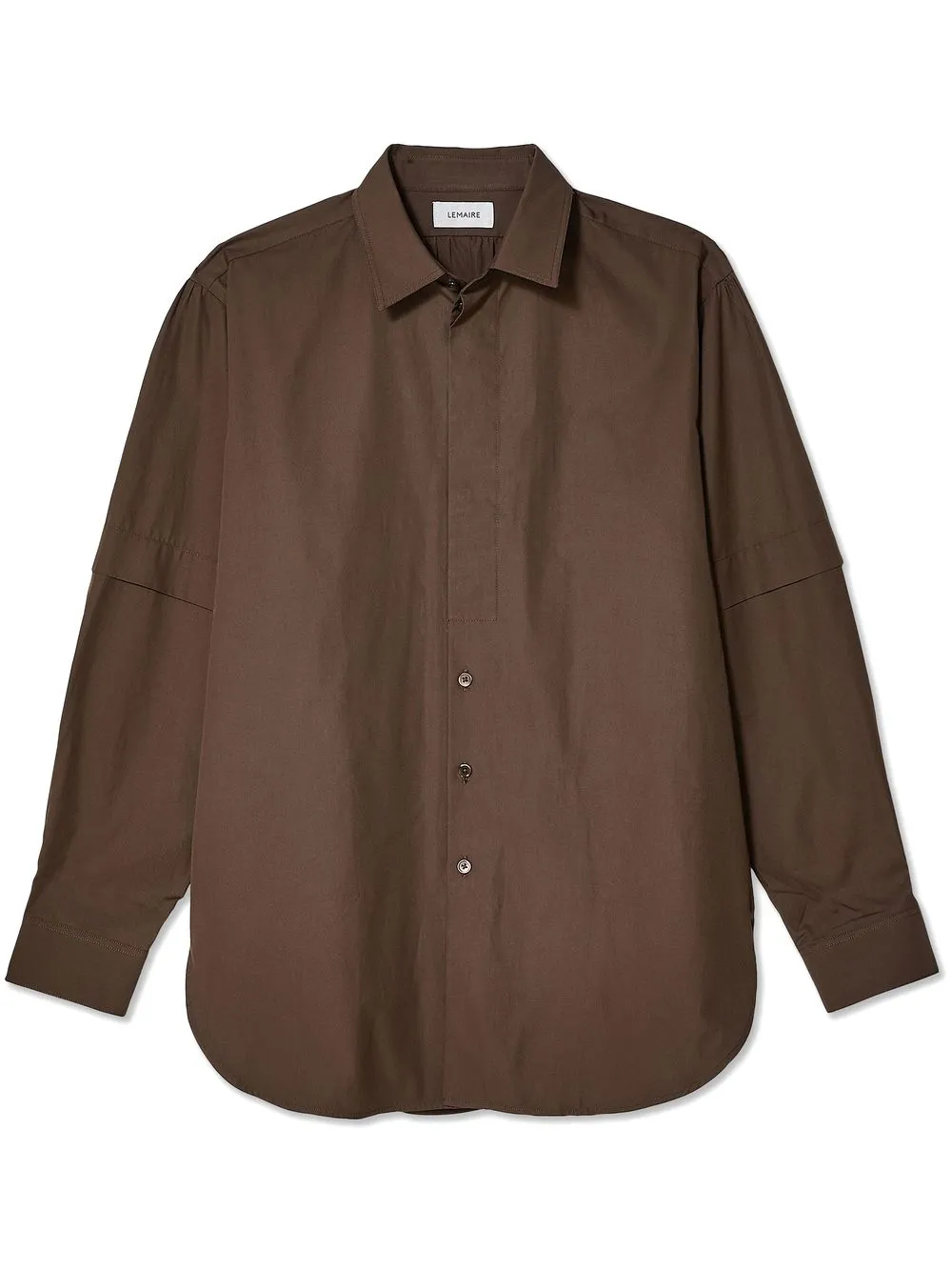 

Lemaire button-up cotton shirt - Marrón