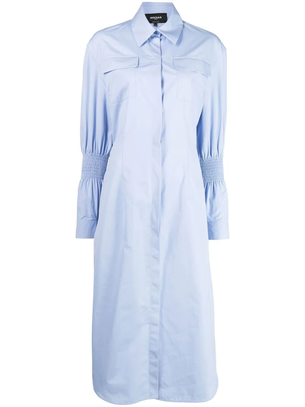 

Rochas long-sleeve maxi dress - Blue