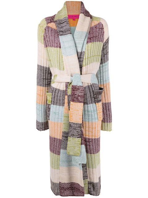 The Elder Statesman Oasis striped cashmere cardigan