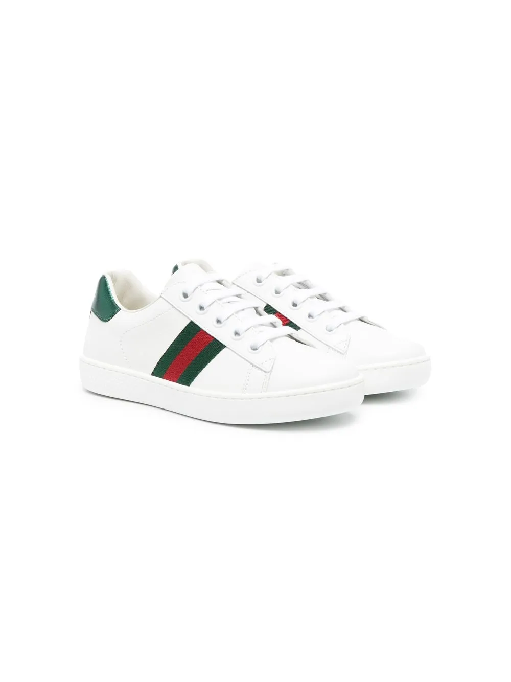 Image 1 of Gucci Kids Web-trim low-top sneakers